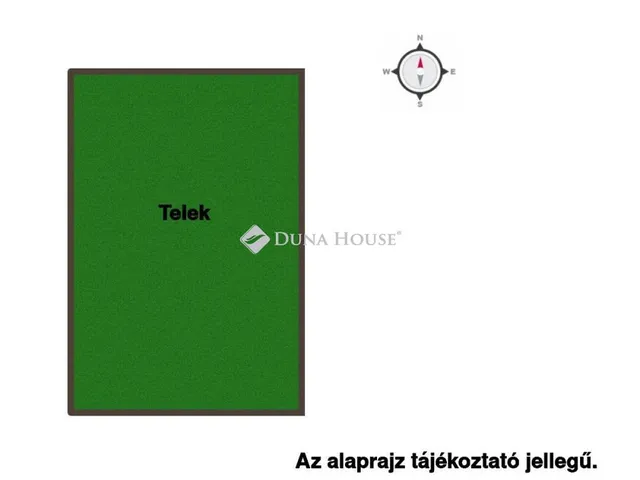 Eladó telek Dabas 1282 nm