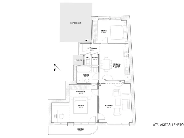 Eladó lakás Budapest II. kerület 84 nm
