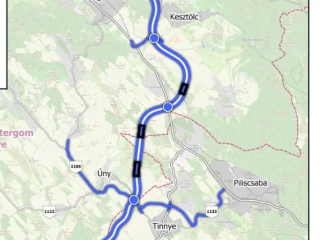 Eladó telek Kesztölc 4166 nm