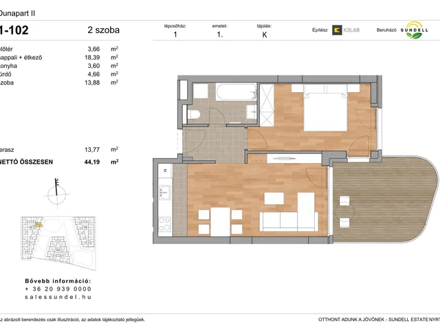 Eladó lakás Budapest XI. kerület 44 nm