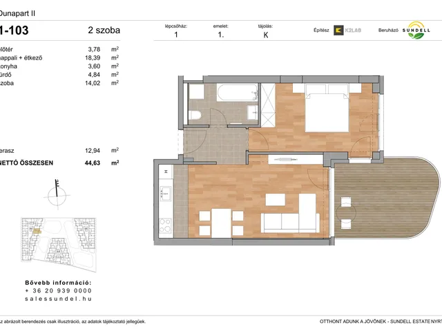 Eladó lakás Budapest XI. kerület 44 nm