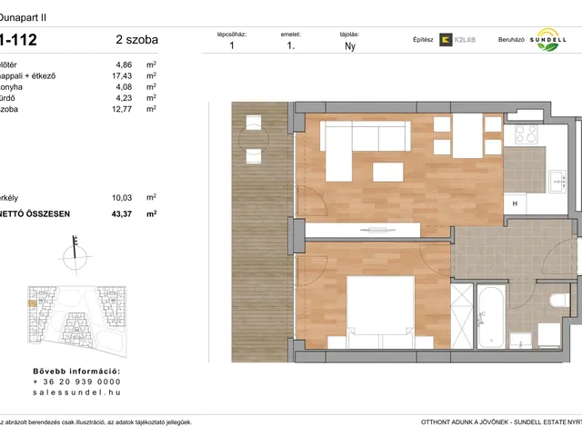 Eladó lakás Budapest XI. kerület 43 nm