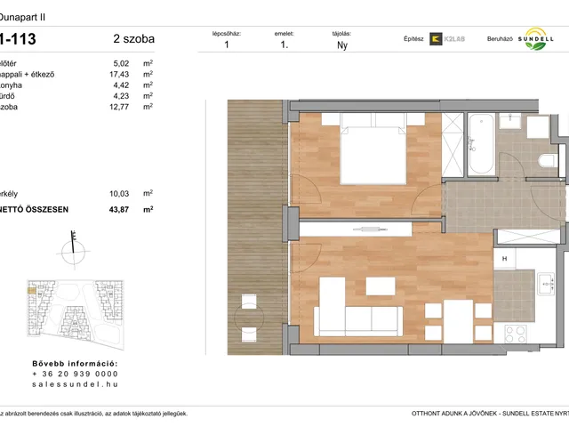 Eladó lakás Budapest XI. kerület 44 nm