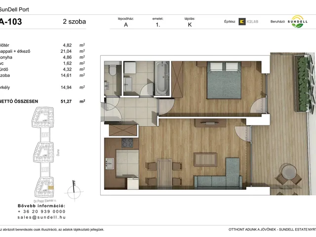 Eladó lakás Budapest XI. kerület 51 nm