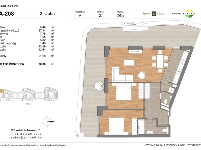 Eladó lakás Budapest XI. kerület 78 nm