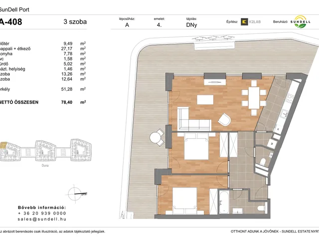 Eladó lakás Budapest XI. kerület 78 nm