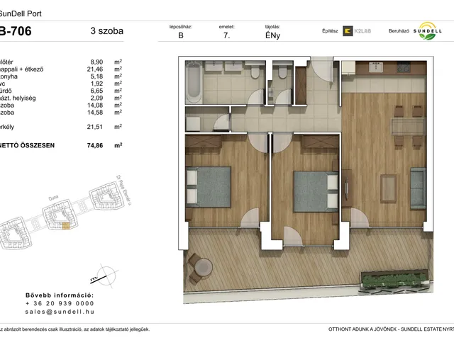 Eladó lakás Budapest XI. kerület 75 nm
