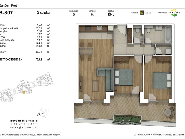 Eladó lakás Budapest XI. kerület 73 nm