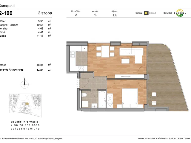 Eladó lakás Budapest XI. kerület 44 nm