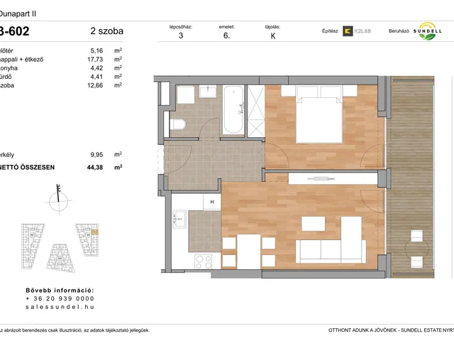 Eladó lakás Budapest XI. kerület 44 nm