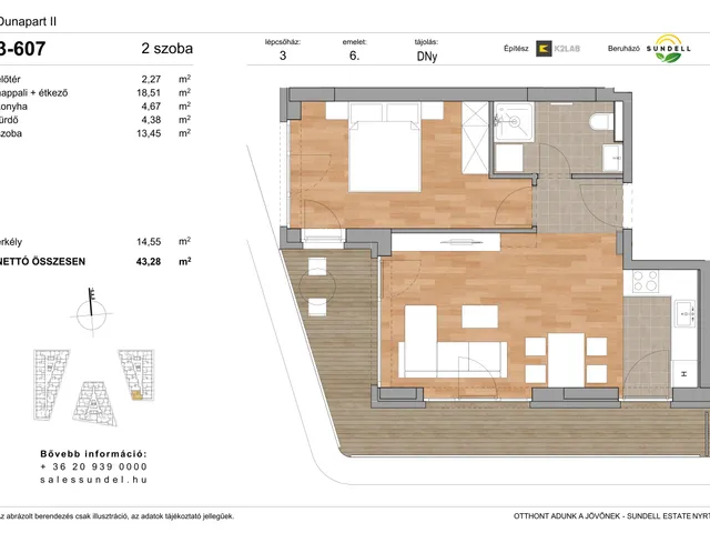Eladó lakás Budapest XI. kerület 43 nm