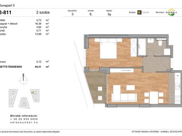 Eladó lakás Budapest XI. kerület 44 nm