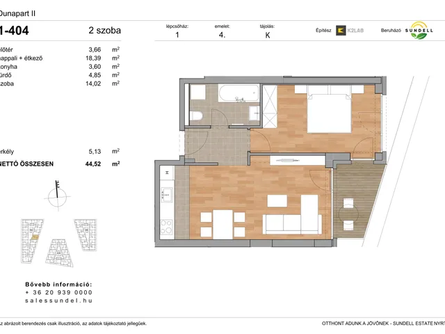 Eladó lakás Budapest XI. kerület 44 nm