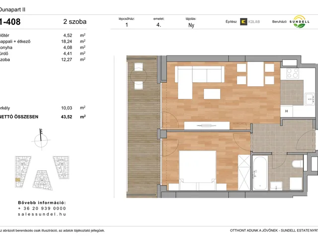 Eladó lakás Budapest XI. kerület 43 nm