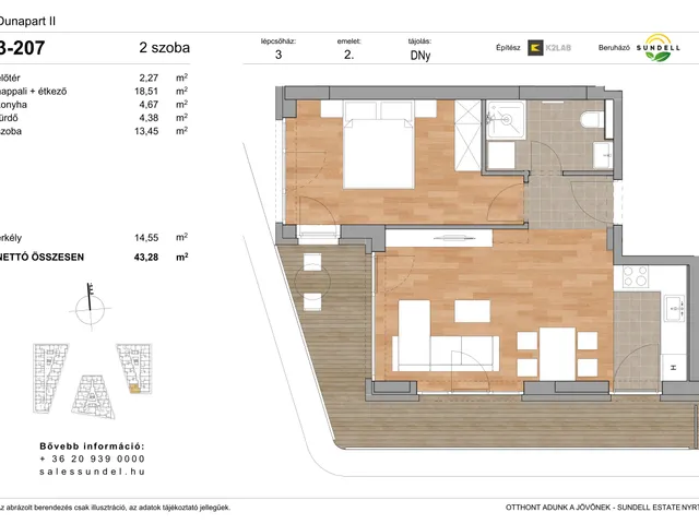Eladó lakás Budapest XI. kerület 43 nm