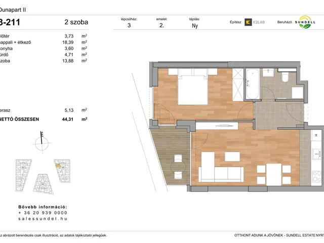 Eladó lakás Budapest XI. kerület 44 nm