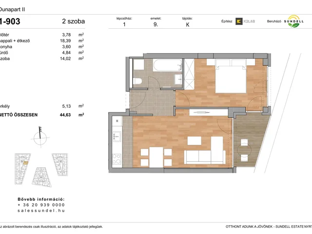 Eladó lakás Budapest XI. kerület 44 nm