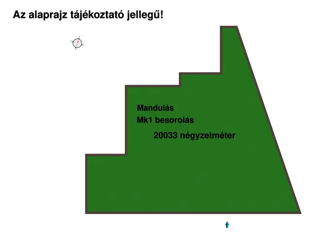 Eladó telek Zánka 20033 nm