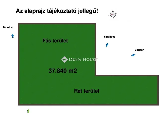 Eladó telek Lesencefalu 37840 nm