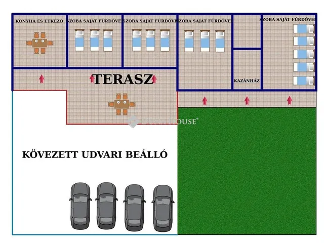 Kiadó ház Németkér 120 nm