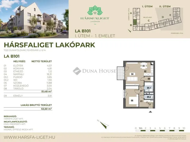 Eladó lakás Dunaföldvár 53 nm