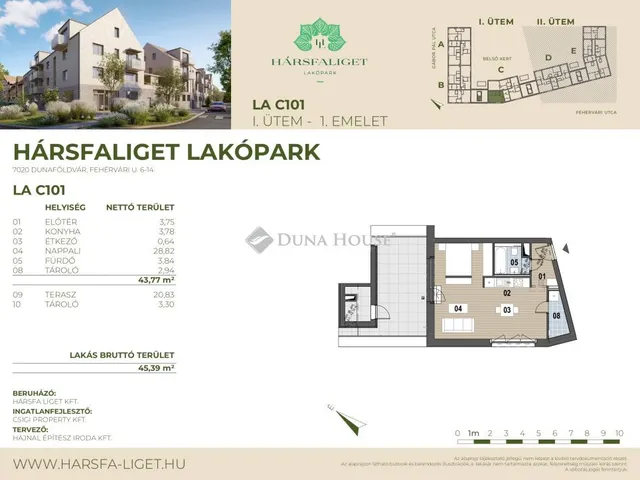 Eladó lakás Dunaföldvár 53 nm