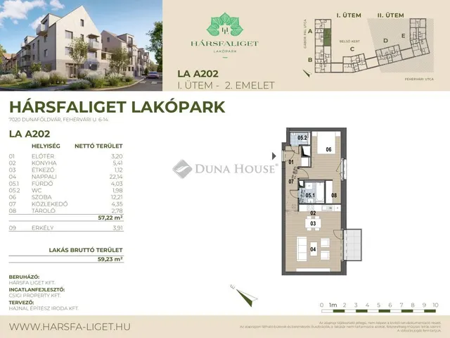 Eladó lakás Dunaföldvár 59 nm