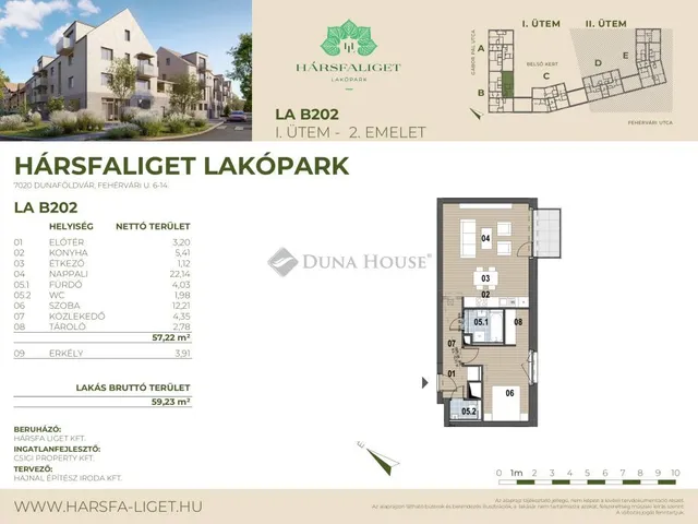 Eladó lakás Dunaföldvár 59 nm