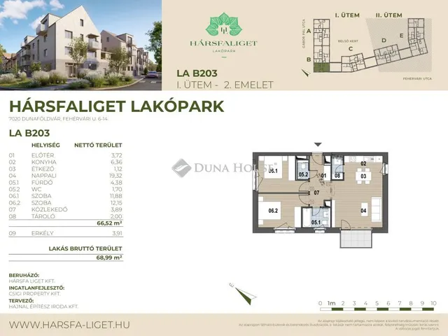 Eladó lakás Dunaföldvár 68 nm