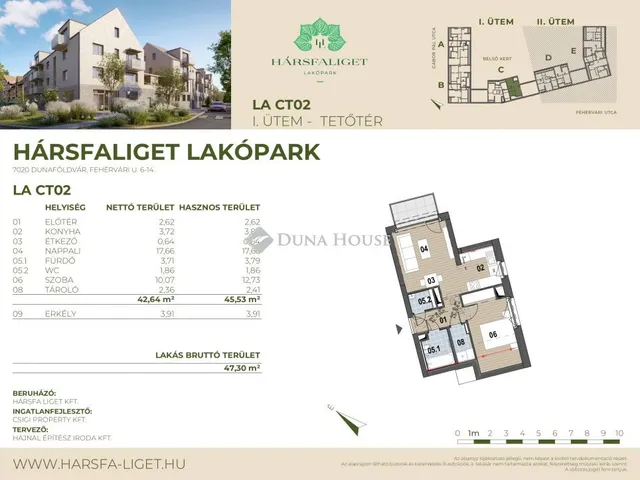 Eladó lakás Dunaföldvár 47 nm