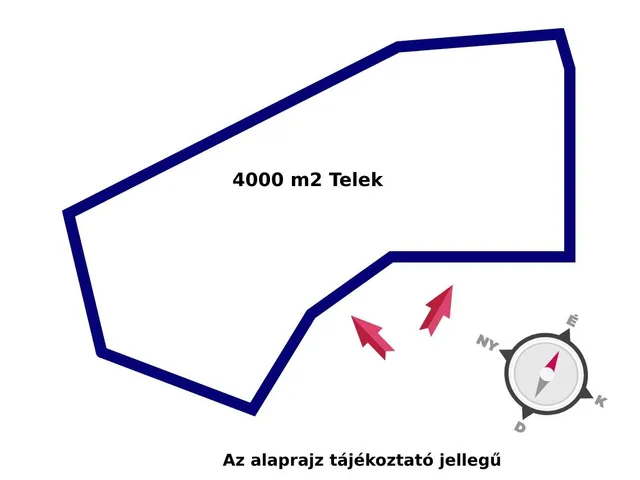 Eladó telek Biatorbágy 4002 nm