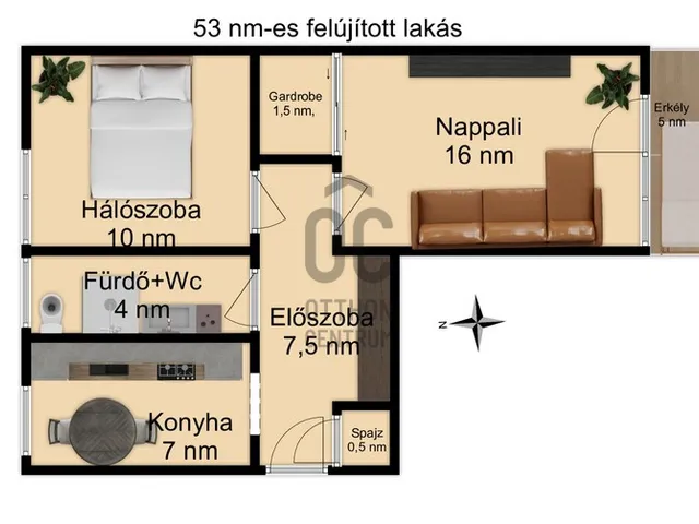 Eladó lakás Gyöngyös, Nyolcvanas lakótelep 53 nm