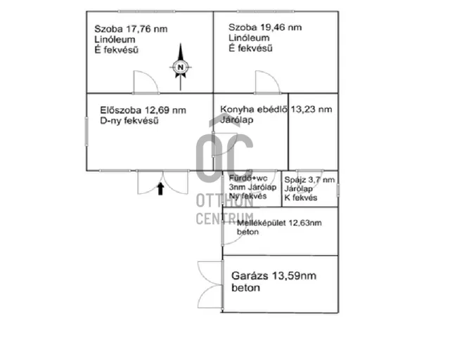 Eladó ház Domoszló 69 nm