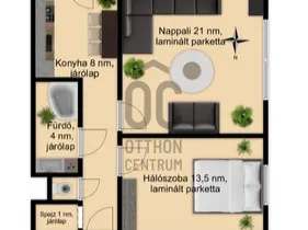 Kiadó lakás Gyöngyös, Belváros 50 nm