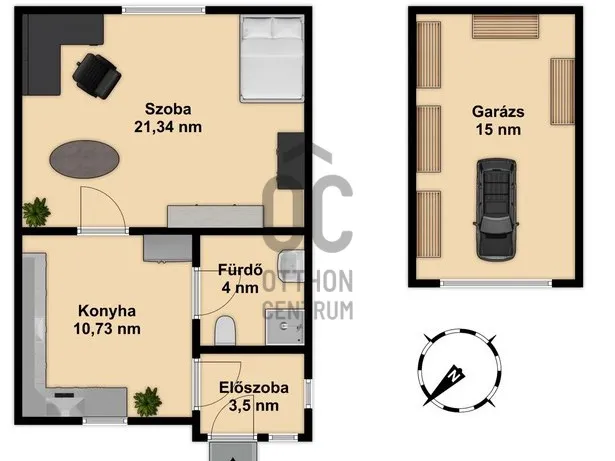 Eladó ház Rózsaszentmárton 39 nm