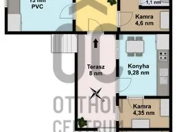 Eladó ház Pálosvörösmart 80 nm