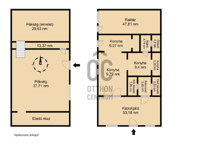 Eladó kereskedelmi és ipari ingatlan Markaz 225 nm