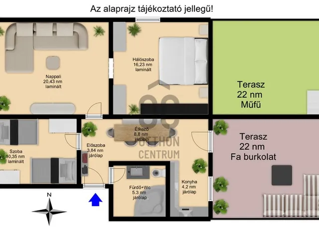 Eladó lakás Gyöngyös, Belváros 68 nm