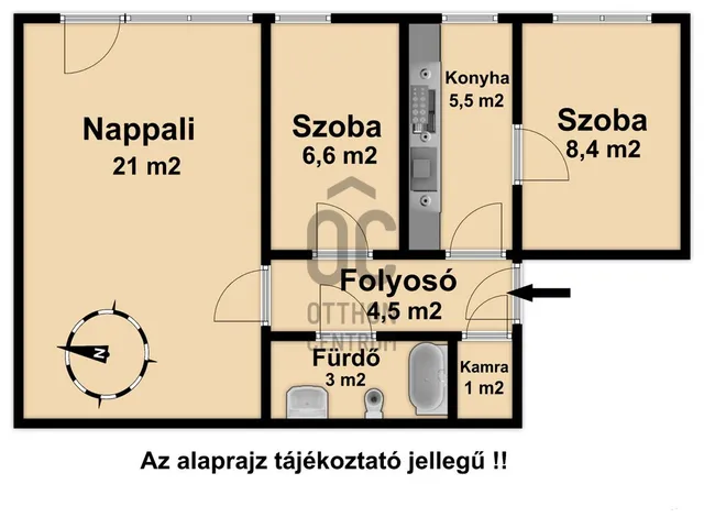 Eladó lakás Gyöngyös, Nyolcvanas lakótelep 50 nm