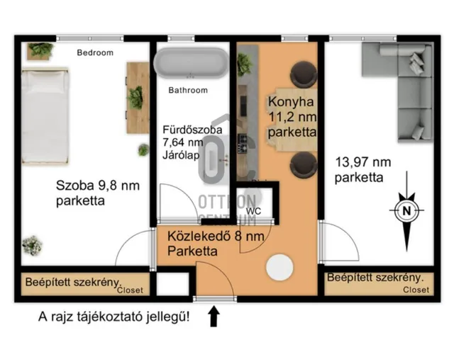Eladó lakás Gyöngyös, Nyolcvanas lakótelep 52 nm
