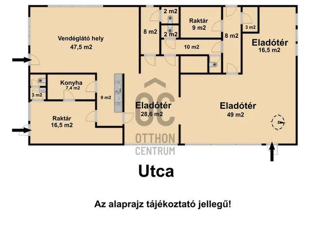 Eladó kereskedelmi és ipari ingatlan Karácsond 215 nm