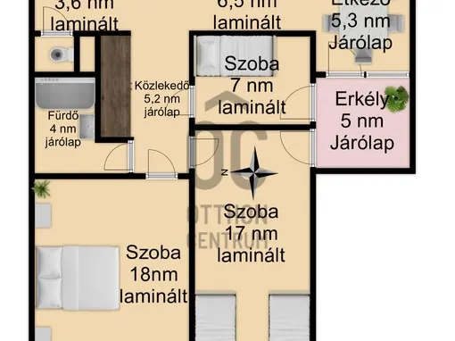 Kiadó lakás Gyöngyös, Mátrai úti lakótelep 69 nm