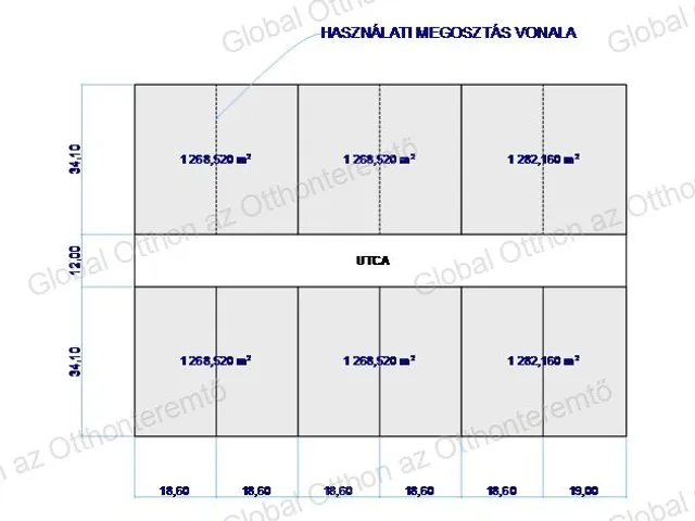 Eladó telek Dunasziget 1282 nm