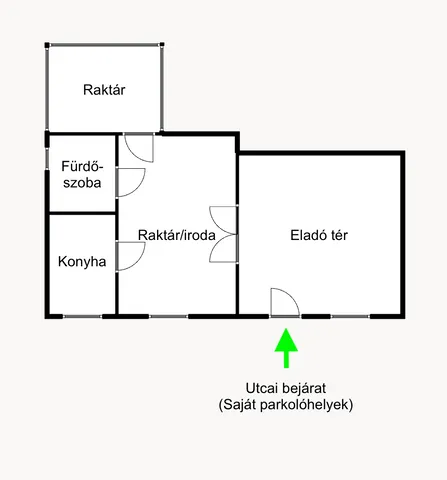 Eladó kereskedelmi és ipari ingatlan Vác, Budapesti főút 50 nm