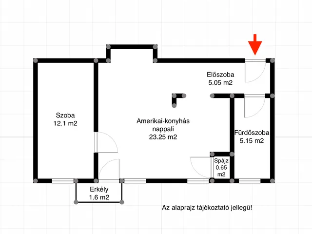 Eladó lakás Vác 46 nm