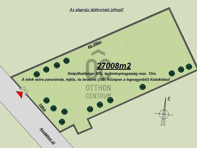 Eladó telek Mogyoród 27008 nm