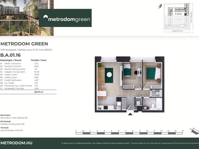 Eladó lakás Budapest IX. kerület 59 nm