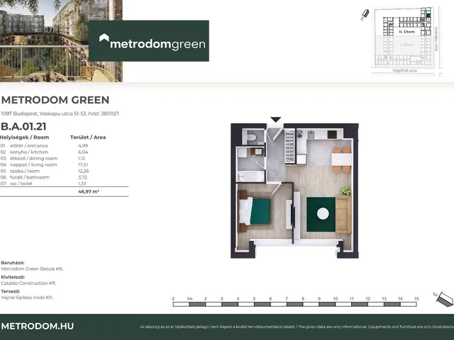 Eladó lakás Budapest IX. kerület 47 nm