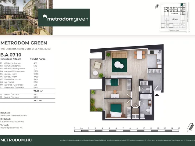 Eladó lakás Budapest IX. kerület 71 nm