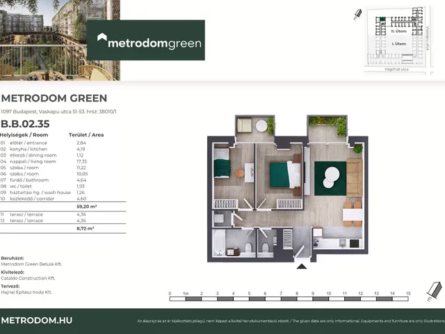 Eladó lakás Budapest IX. kerület 59 nm